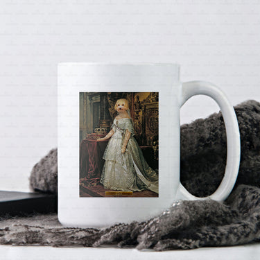 Personalized Dog Gift Idea - Royal Dog's Portrait 62 For Dog Lovers - White Mug